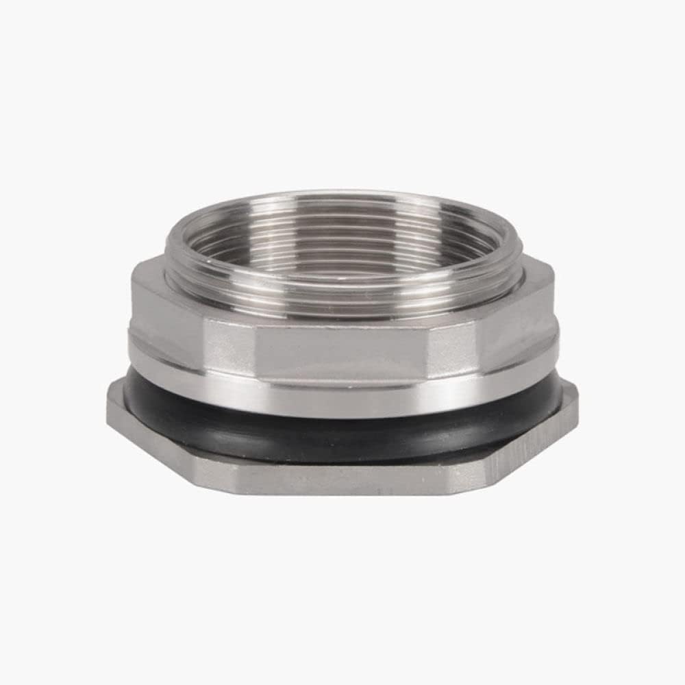 For Stainless Steel Tank Connector 1/4'' 3/8'' 1/2'' 3/4'' 1'' Female Pipe Fittings Nut Jointer for Home Pool and Fish Accessories ERBUFAY