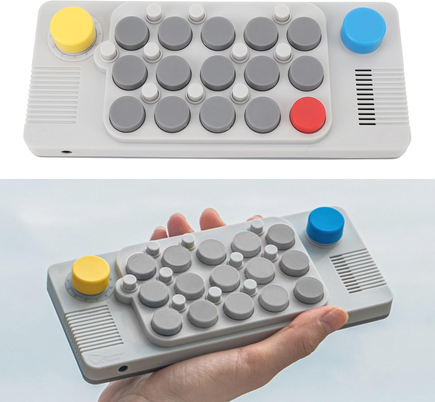 Pocket Music Keyboard, Small MIDI Keyboard Adjustable with 3.5mm Jack, Bluetooth Portable Electric Music Keyboard with Keyboard Stickers for Beginners