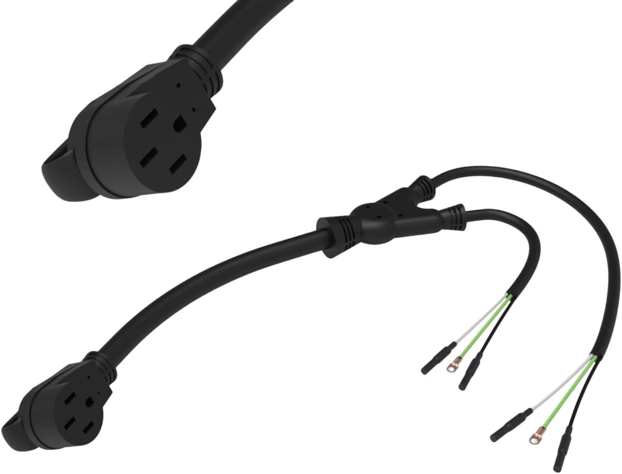 Firman 2040 50A Parallel Power Cord for FIRMAN Whisper Series Inverters – 50 Amp 120V Power Expansion Cable for Dual Inverter Setup, Up to 6000W