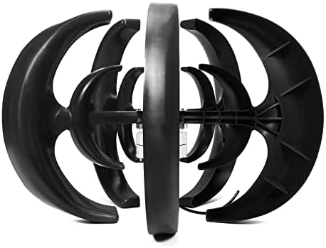 500W Vertical Wind Turbine Generator with Controller, No Noise Magnetic Levitation, 12V/24V/48V for Home & Outdoor Garden Lighting - Efficient & Eco-Friendly Energy Solution (Black)