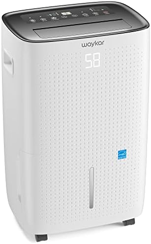 Waykar 150 Pints 7,500 Sq. Ft Energy Star Dehumidifier with Drain Hose for Commercial and Industrial Large Rooms, Home, Basements, Storages, Warehouses and Bedrooms