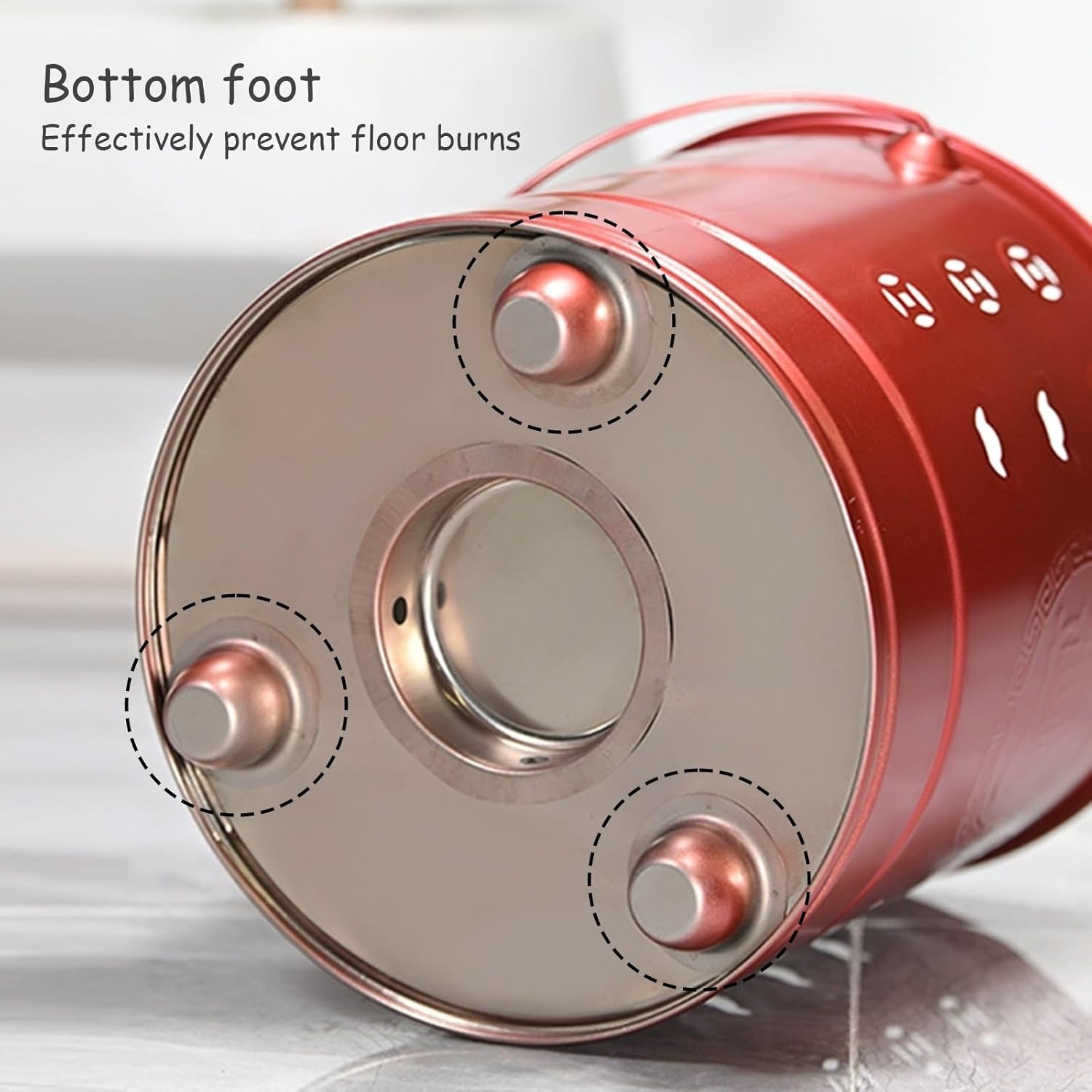 Garden Steel Burn Barrel for Outside, Hollow-Out Portable Incinerator for Leaves, Trash, Documents & Backyard Debris