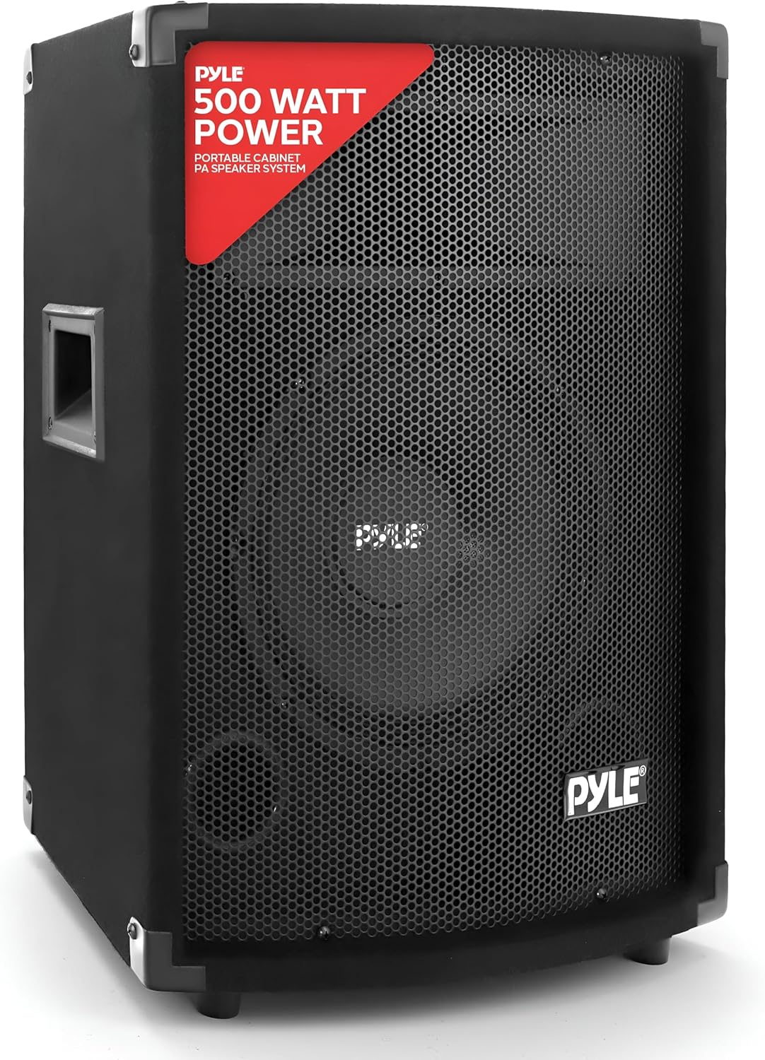 PylePro Passive Cabinet PA Speaker System - Durable 500 Watt Portable Outdoor Sound System w/ 10