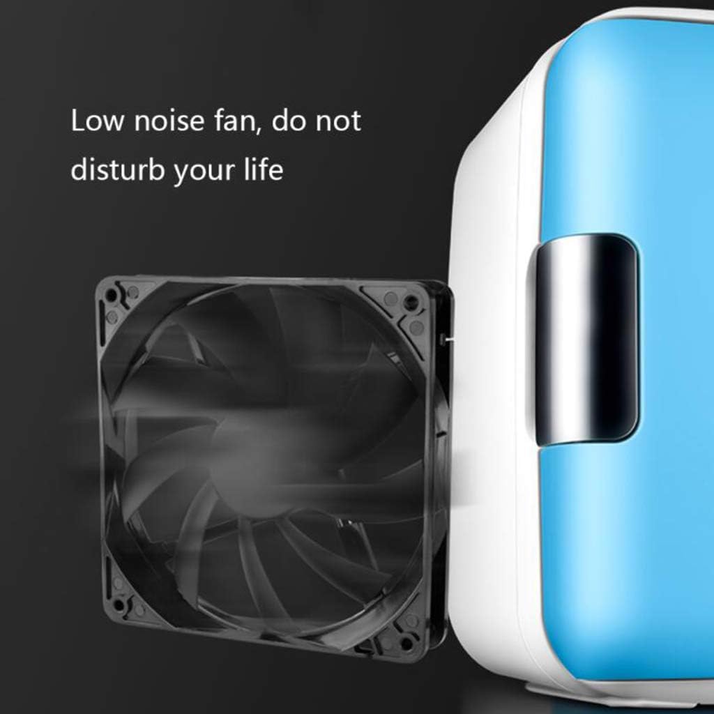 White Mini Portable Compact Personal Refrigerator for Cooling and Heating 6L-8 Tank Capacity Dual-use for car and Home (Type B)