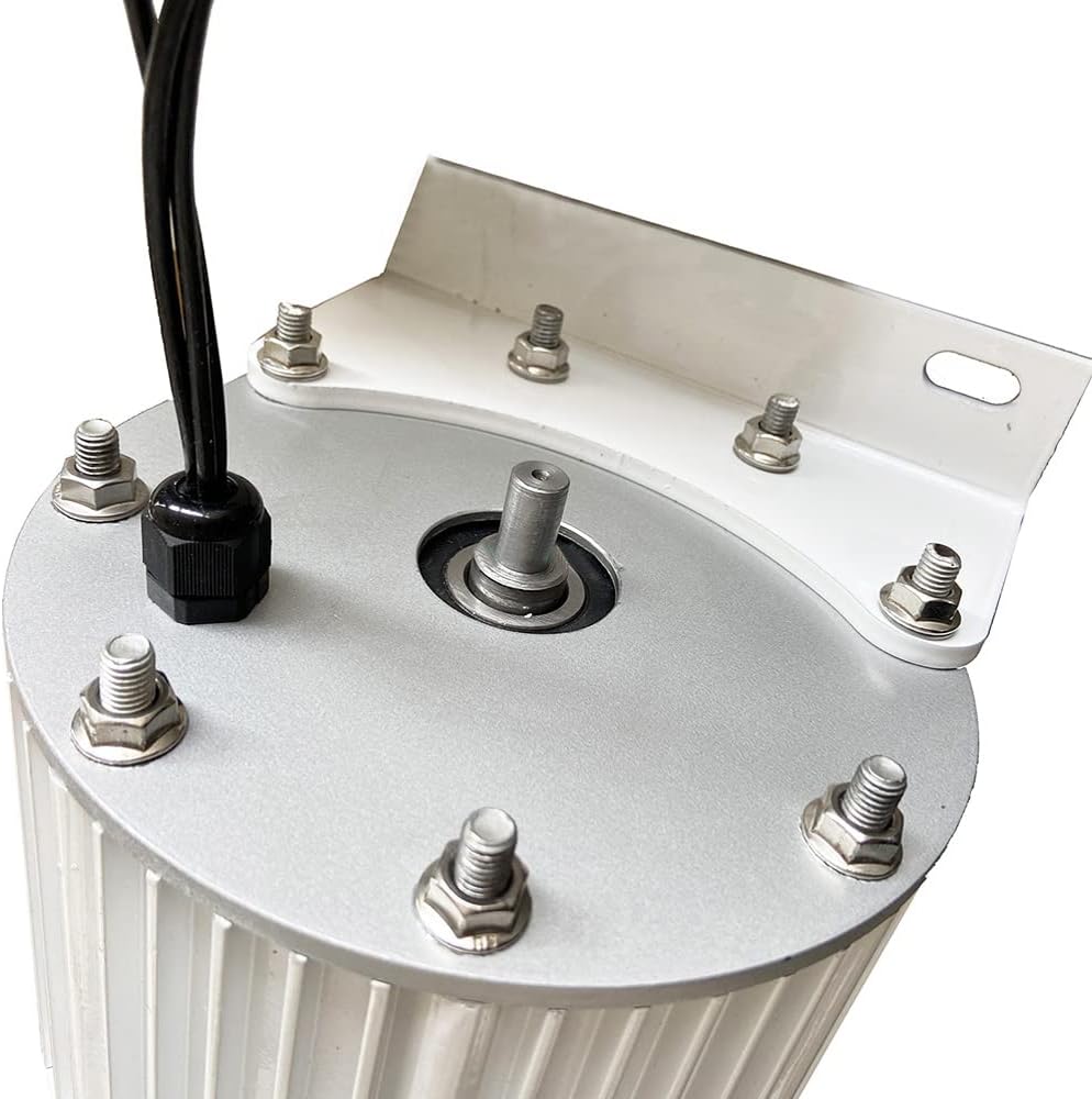 Wind Turbine, 1KW~10KW Low RPM Permanent Magnet Wind Turbine Generator 10000W 48V 96V Free Energy Generator Alternative Energy(with Base,48V_4500W)