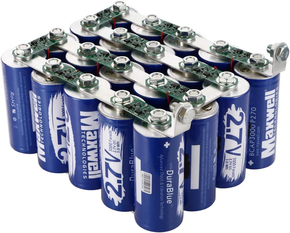 Maxwell 54V 150F Super Capacitor Battery 20pcs 3000farad ultracapacitor car Audio Amplifier 48Volts Solar Power System Home