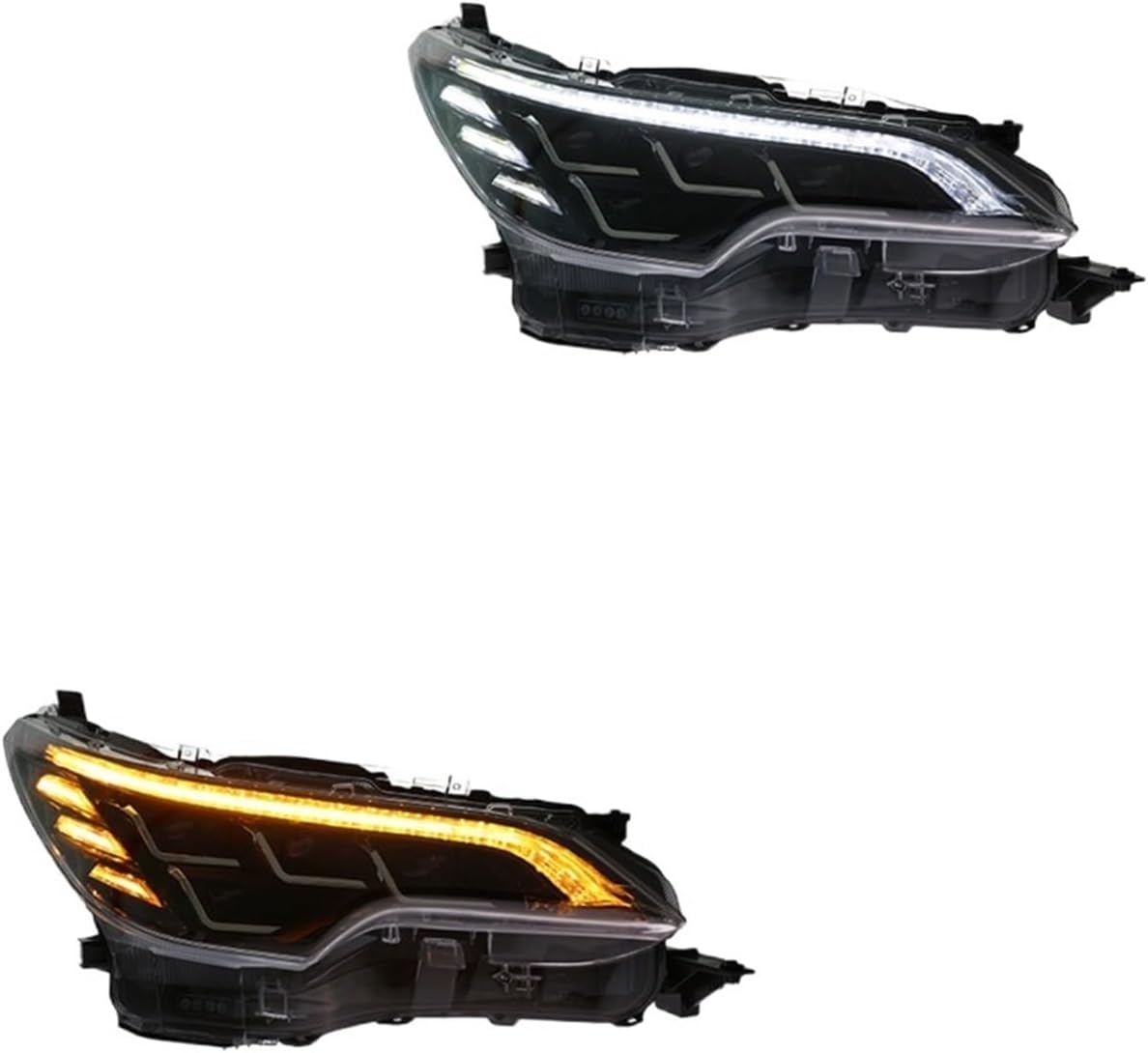 LED HeadLights Compatible For Toyota Fortuner 16-20 Style Led DRL Car Head Lamp Assembly Signal Auto Accessories Modified Lamp