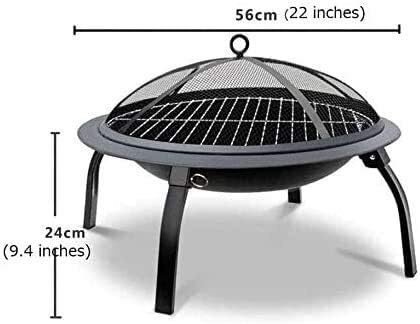 Fire Pit Fire Pits Outdoor Wood Burning Portable Heater 56Cm Diameter Firepit Bowl