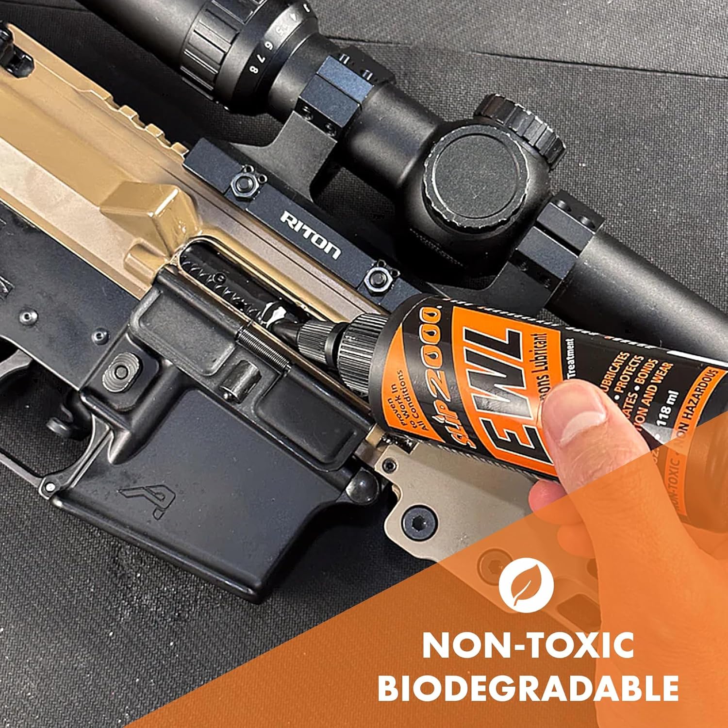 SLIP 2000 EWL CLP Gun Lube - Extreme Weapons Lubricant Synthetic Gun CLP Cleaner Chain Guns Machine Gun Cleaner Protectant Coating Gun Treatment Gun Accessories Reduce Friction - 16oz. Trigger Spray