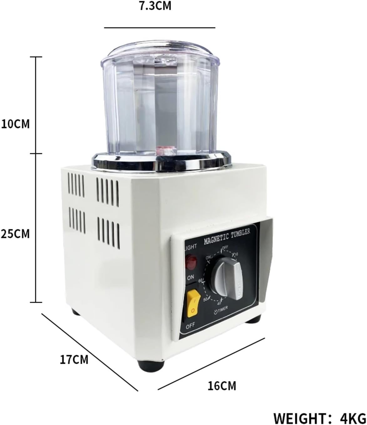 Magnetic Polishing Machine,Tumbler AC DIY Jewelry Polisher Finishing Cleaning Tool,Jewelry Polishing Finishing Machine