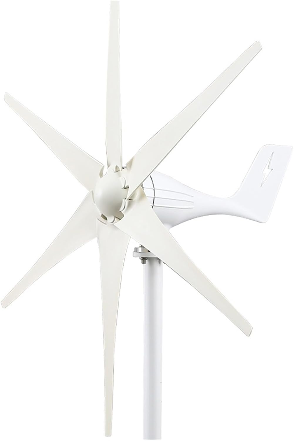 Wind Turbine Generator Power 3000w 3 6 8 Blades 12v 24v 48v with Mppt Controller for Home Use Low Starting Speed for Home(6 Blades,24V)