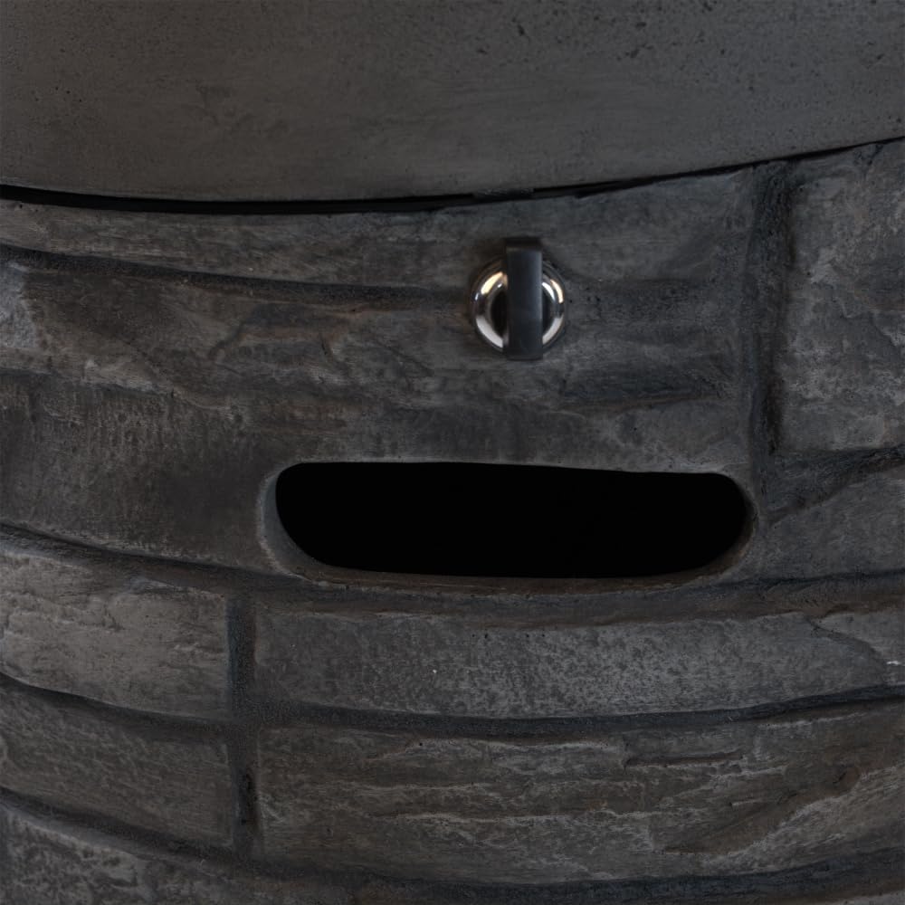 32000 BTU, CSA Certification Diameter 20 Inch Round Outdoor Gas Fire Pit,Contain 2.5kg Lava Stone and Rainproof Cover,Suitable for Outdoor Garden