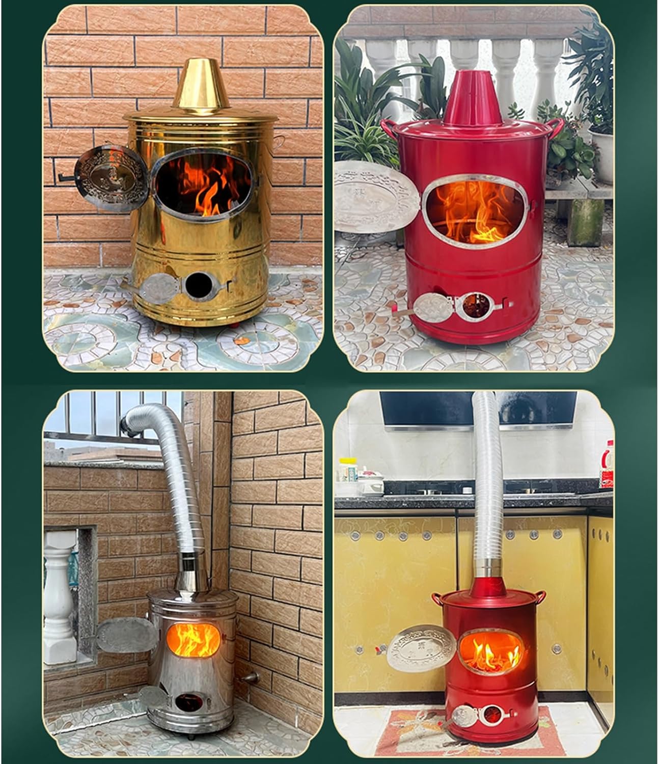 Burn Barrel Fire Pit Cage Trash Burning Containers Stainless Steel Garden Incinerator Outdoor Bin Barrel for Paper Leaf Trash Wood Backyard Bonfire Cage Courtyard Indoor Outdo