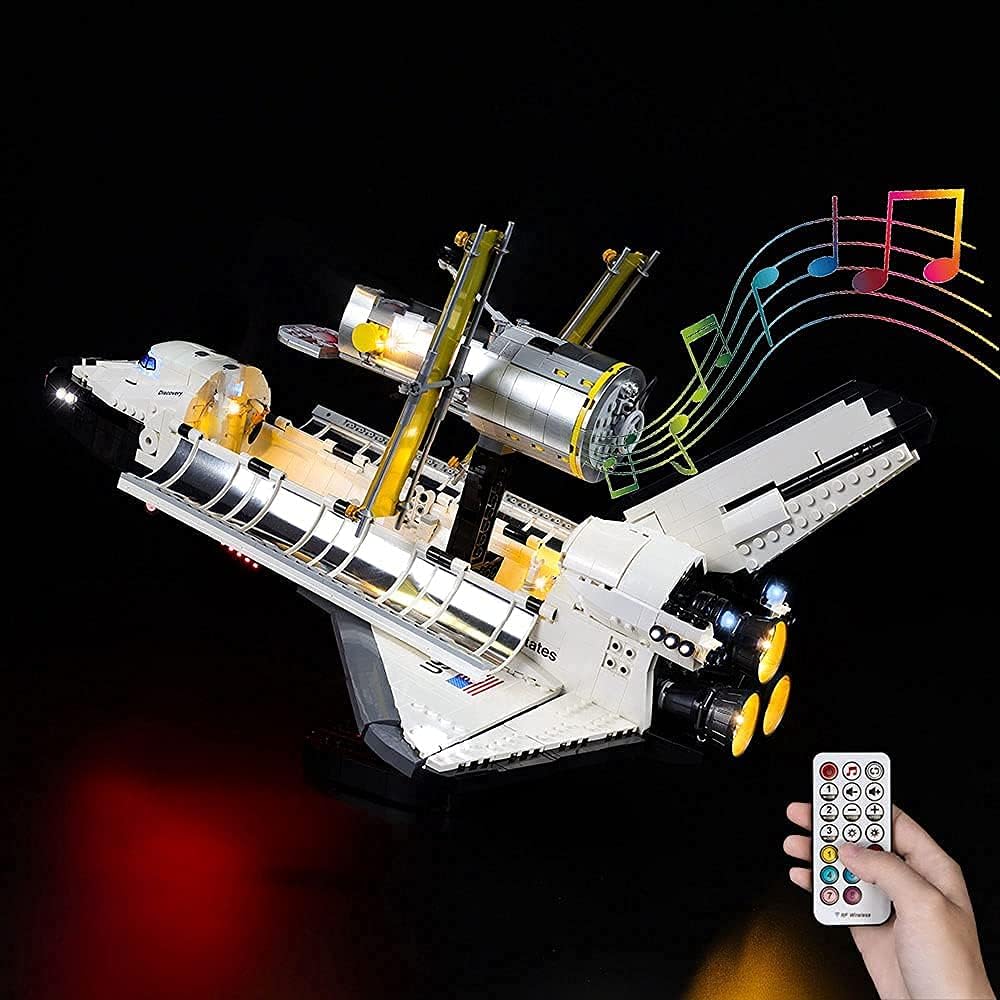 Kyglaring Light kit for Creator Expert NASA Space Shuttle Discovery Building Blocks Model -Light Set Led Compatible with Lego 10283-Not Include Model (RC Sound Version)
