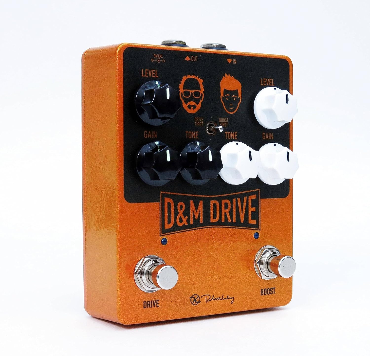 Keeley D&M Drive Overdrive and Boost Pedal, Orange (KDMDrive)