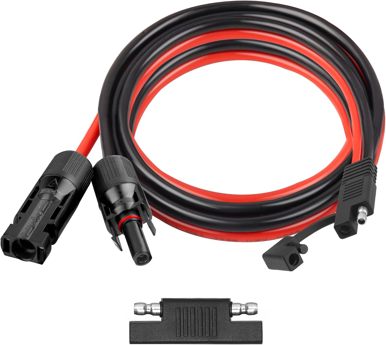 5FT 10AWG SAE Extension Cable 2 Pcs 50FT Conductor Silicone Electrical Wire