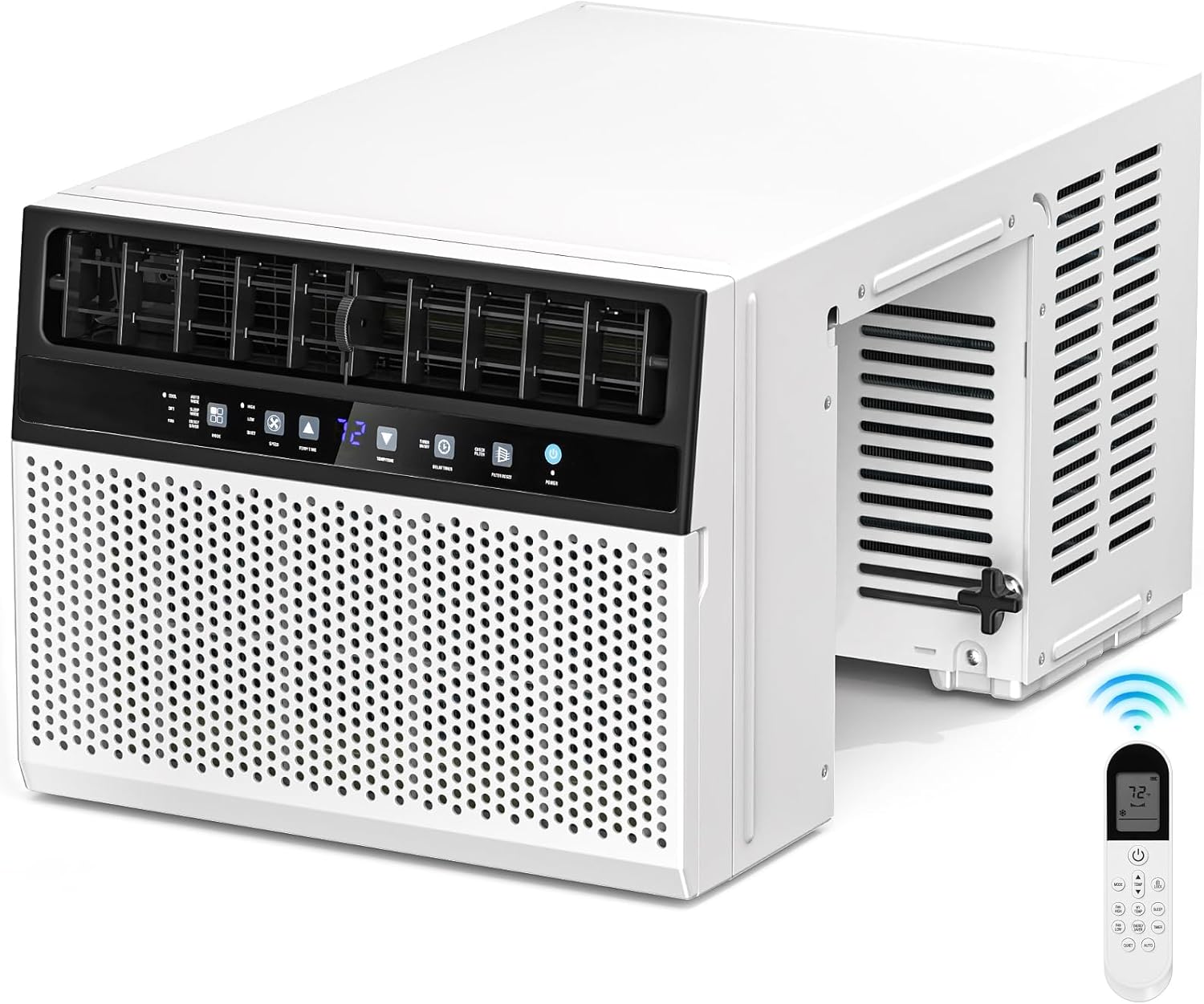 Antarctic Star 10,000 BTU U-Shaped Window Air Conditioner Unit Cools up to 450 Sq.Ft. with 6 Modes 24H Timer, Ultra Quiet Window AC Units with Full Window View, Energy Saving, Easy to Install, White