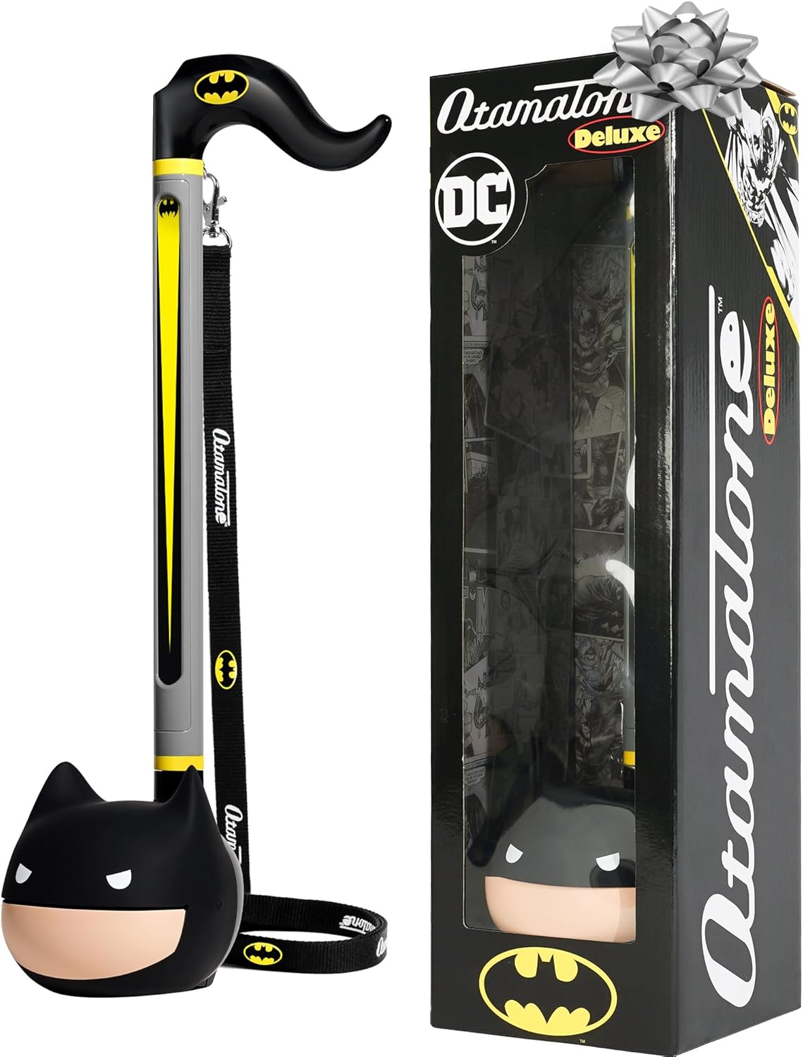 Otamatone Deluxe Batman Electronic Musical Instrument for Adults Portable Synthesizer Digital Electric Music from Japan by Maywa Denki Cool Stuff Gifts [English Instructions]