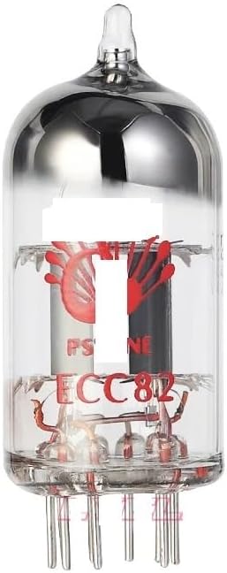 Vacuum Tube Rectifier Classic Series ECC82 Vacuum Tube Replacement 12AU7 5693 5814 DIY Audio Amplifier(Transparent,2 pcs)