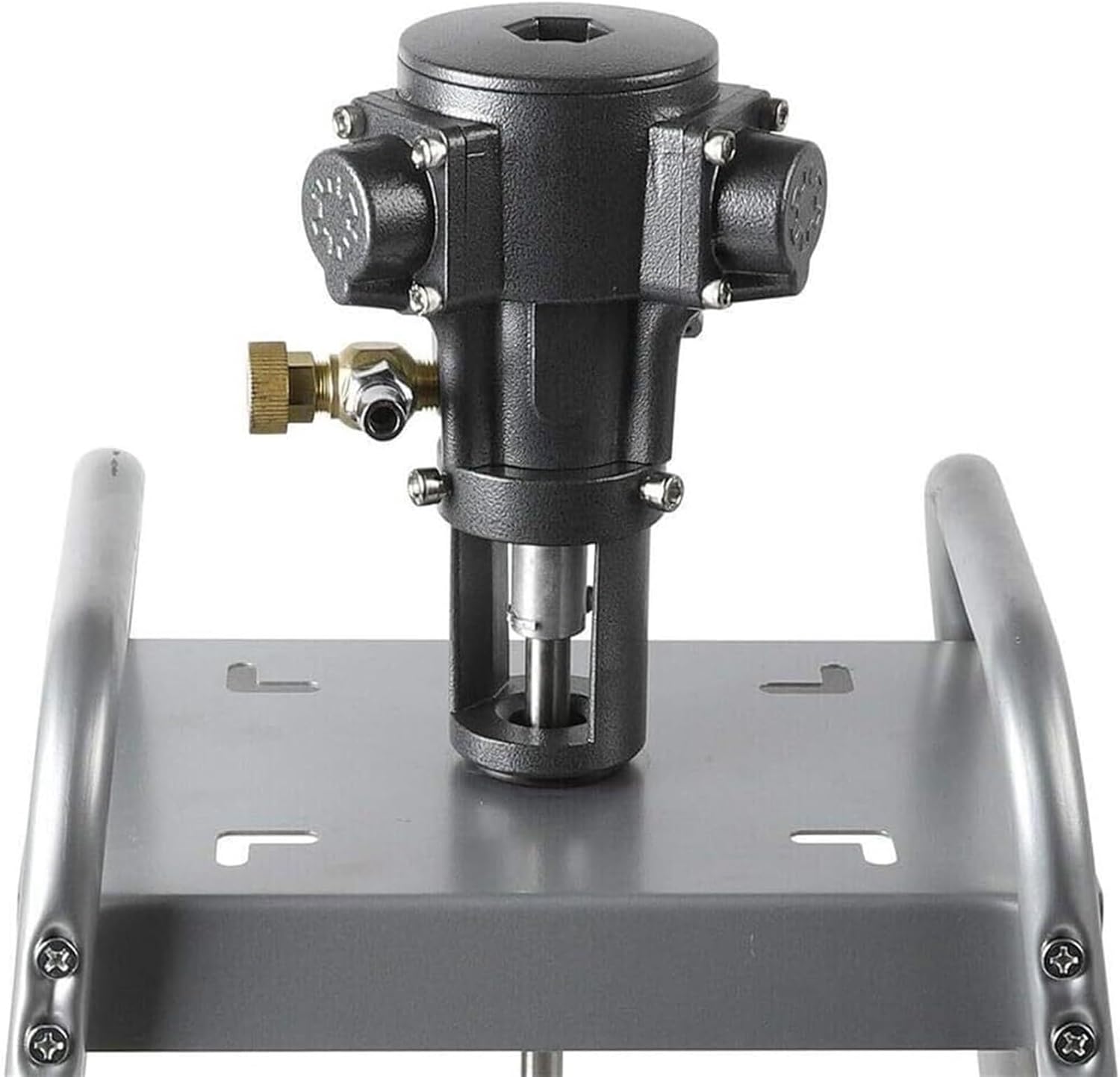 Paint Mixer Machine, Automatic Air Agitator Blender Stirrer, Platform Type Stainless Steel Impeller Mixer Coating Materials Tool