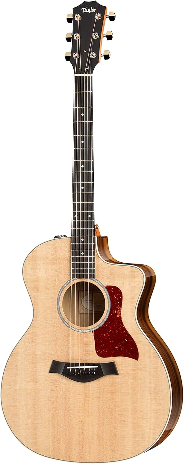 Taylor 214ce-K Deluxe Acoustic-Electric Guitar - Natural with Layered Koa Back & Sides