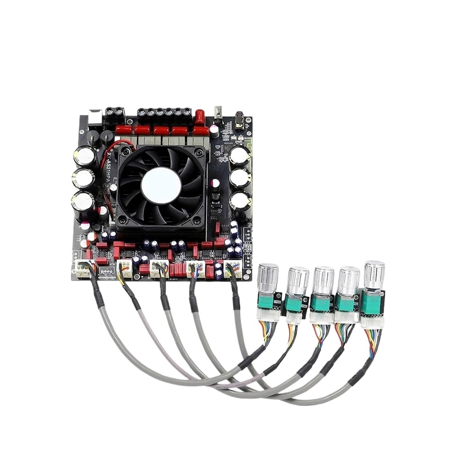 XY-AS21HPA 300W*2+600W Audio Amplifier Board High Power TPA3255 HiFi Sound Stereo AMP Module 2.1 Channel Subwoofer(C)