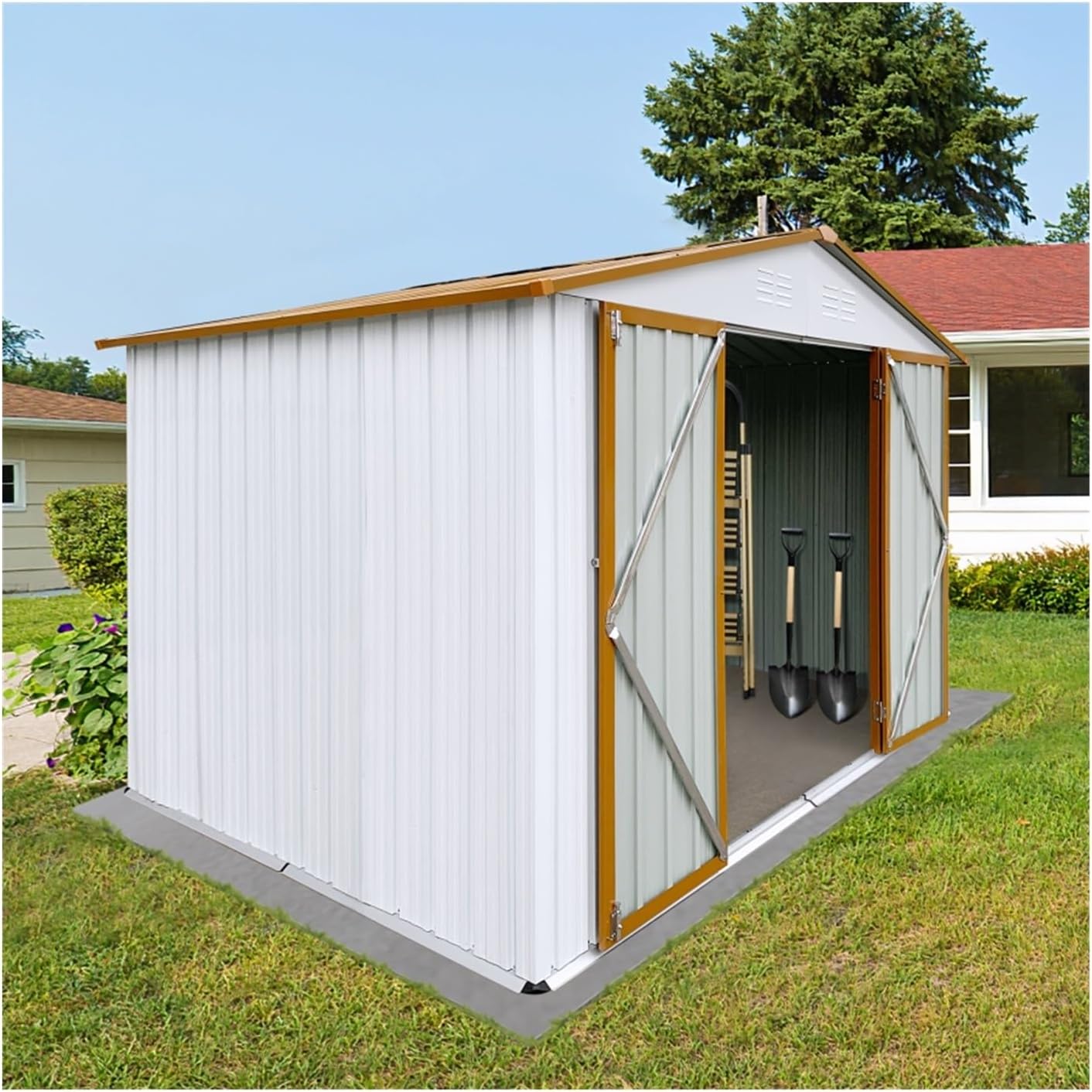 Garden Sheds Metal Garden Sheds 6ft x 8ft Outdoor Storage Sheds, Metal Garden Storage Sheds Outdoor Storage Sheds