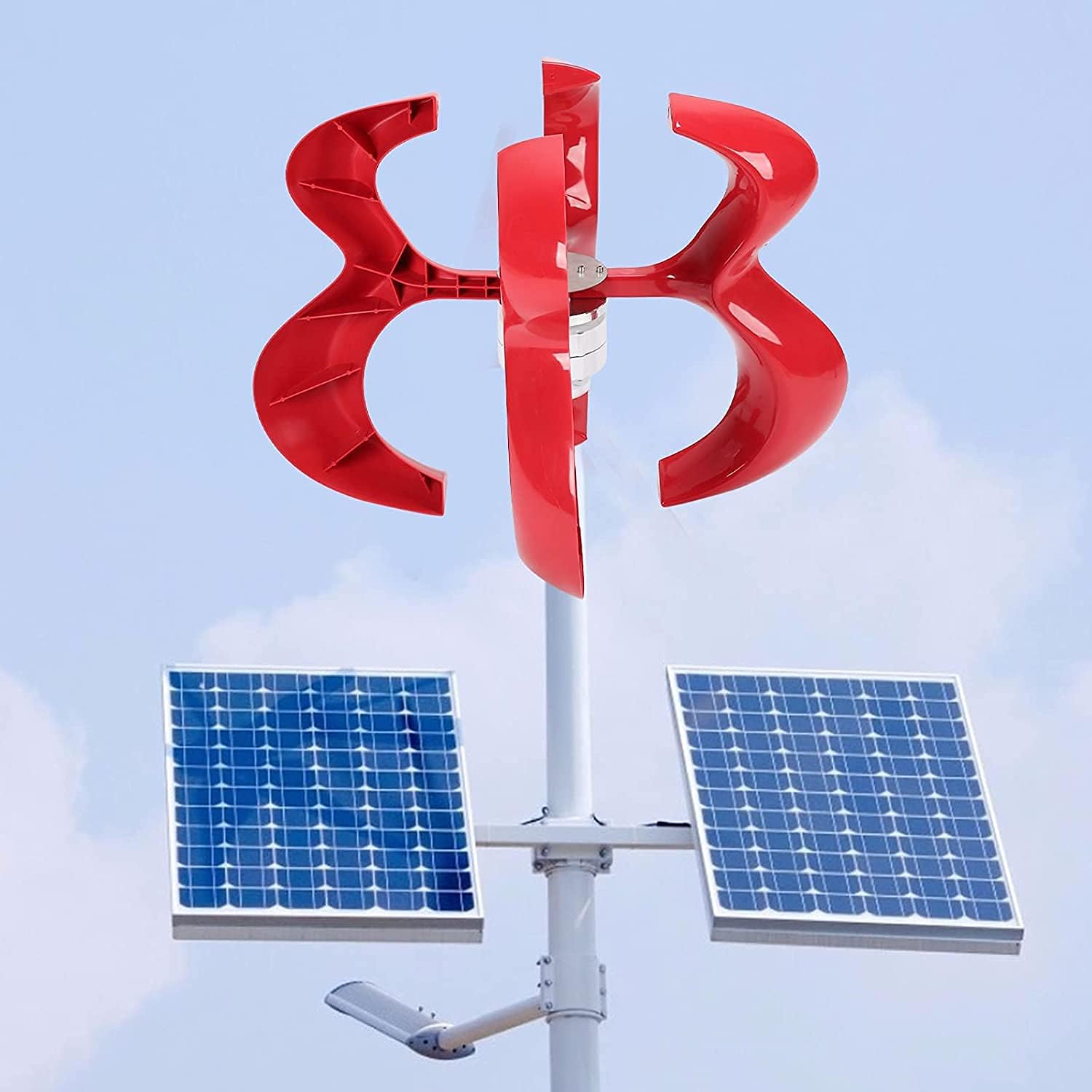 Wind Turbine 4000W 4 Blades Vertical Axis Wind Turbine Generator Permanent Magnet Generator Wind Turbine Kit