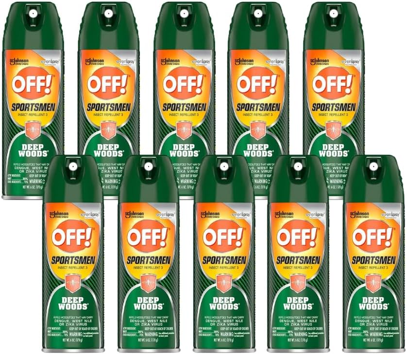 Off! Deep Woods Sportsman Insect Spray 6 Ounce (Pack of 10)