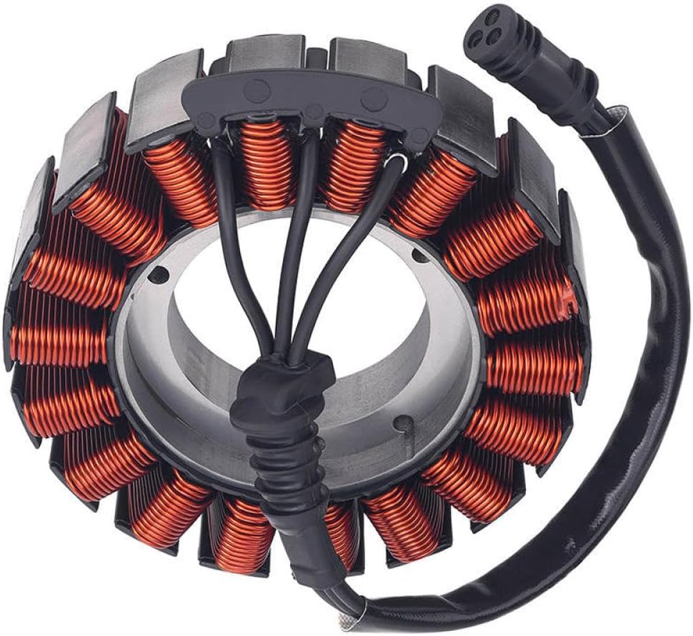 Motorcycle Generator Stator Coil Compatible with FLTRU FLHR FLRT FLHTCUTG FLTRX FLHX FXBR FXLR FXBRS FLDE FLSL FLHC FLSB Universal Fit Aftermarket Replacement Part Number 29900042
