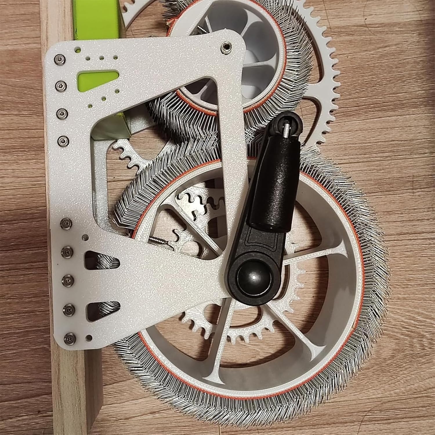 TsoLay Wool Fiber Drum Carding Machine, Manual Wool Combing Machine, Sheep Fleece Drum Carder, Fast Color Mixing, Combing, Spinning, for DIY Craft Make Felt Animals, Handmade Enthusiasts