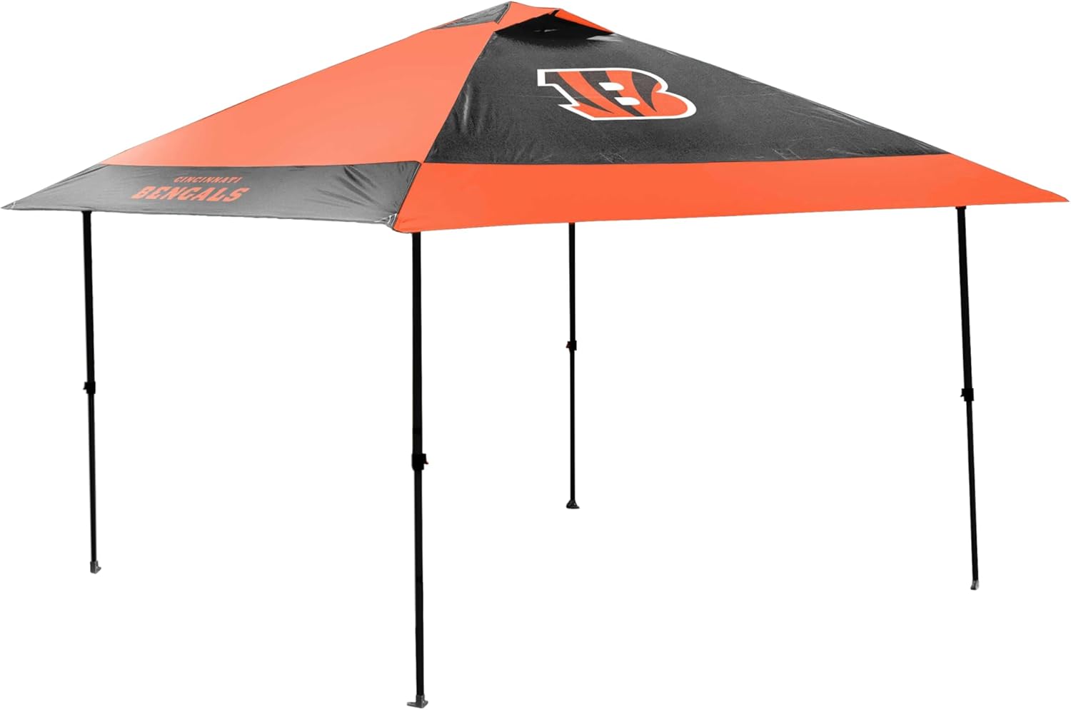 Logo Brands NFL 12x12 Solo Up Canopy - 144 Square Feet of Shade – One-Person Easy Setup, UV-50 Protection, Rolling Storage Bag – Perfect Tent for Tailgates and Outdoor Events
