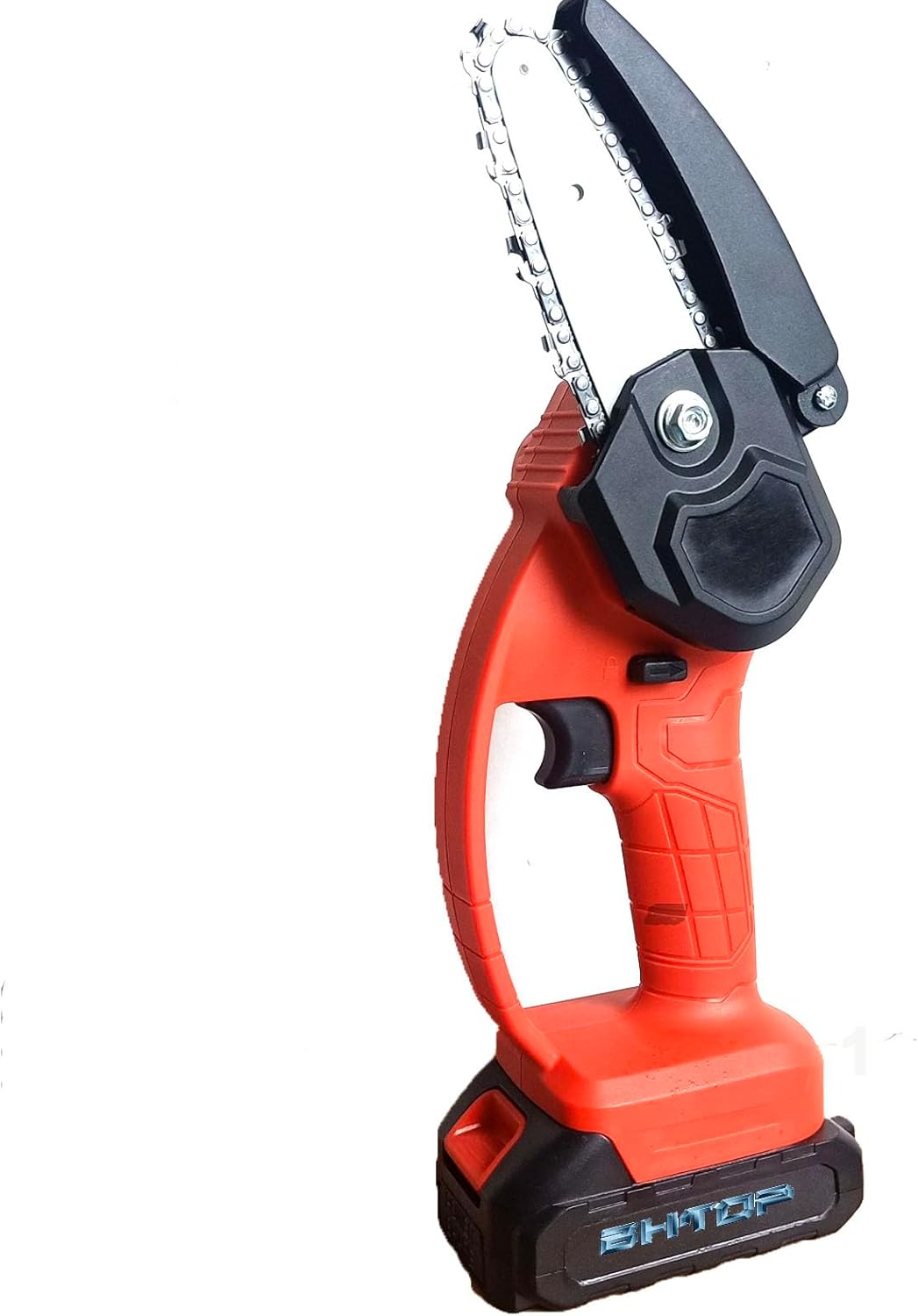 BHTOP Mini Chainsaw Cordless, 6 Inch Portable Electric Chainsaw, One-Hand Handheld Small Chain Saw for Cutting Wood Trimming and Woodworking- Mini Chain Saw Battery Powered