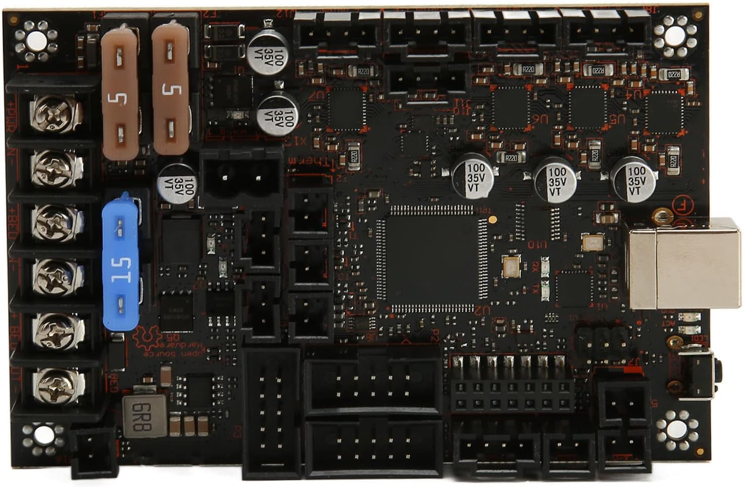 3D Printer Motherboard, Einsy Rambo1.2e TMC2130 SPI Drive Mode 3D Printer Accessories for I3 MK3/3S 3D Printers