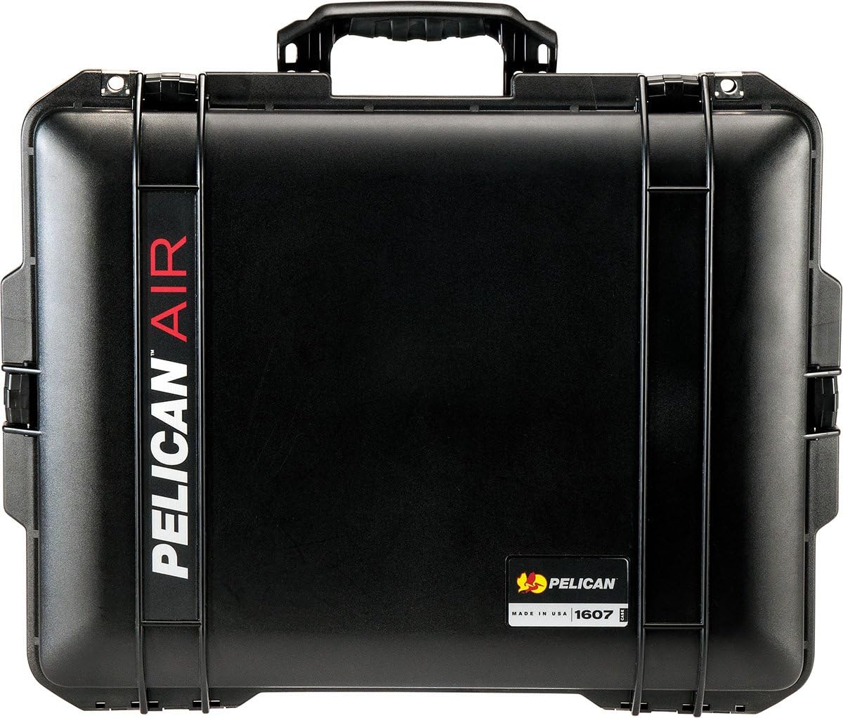 CVPKG Presents - Black Pelican 1607 With Yellow padded dividers Air case. Comes with wheels.