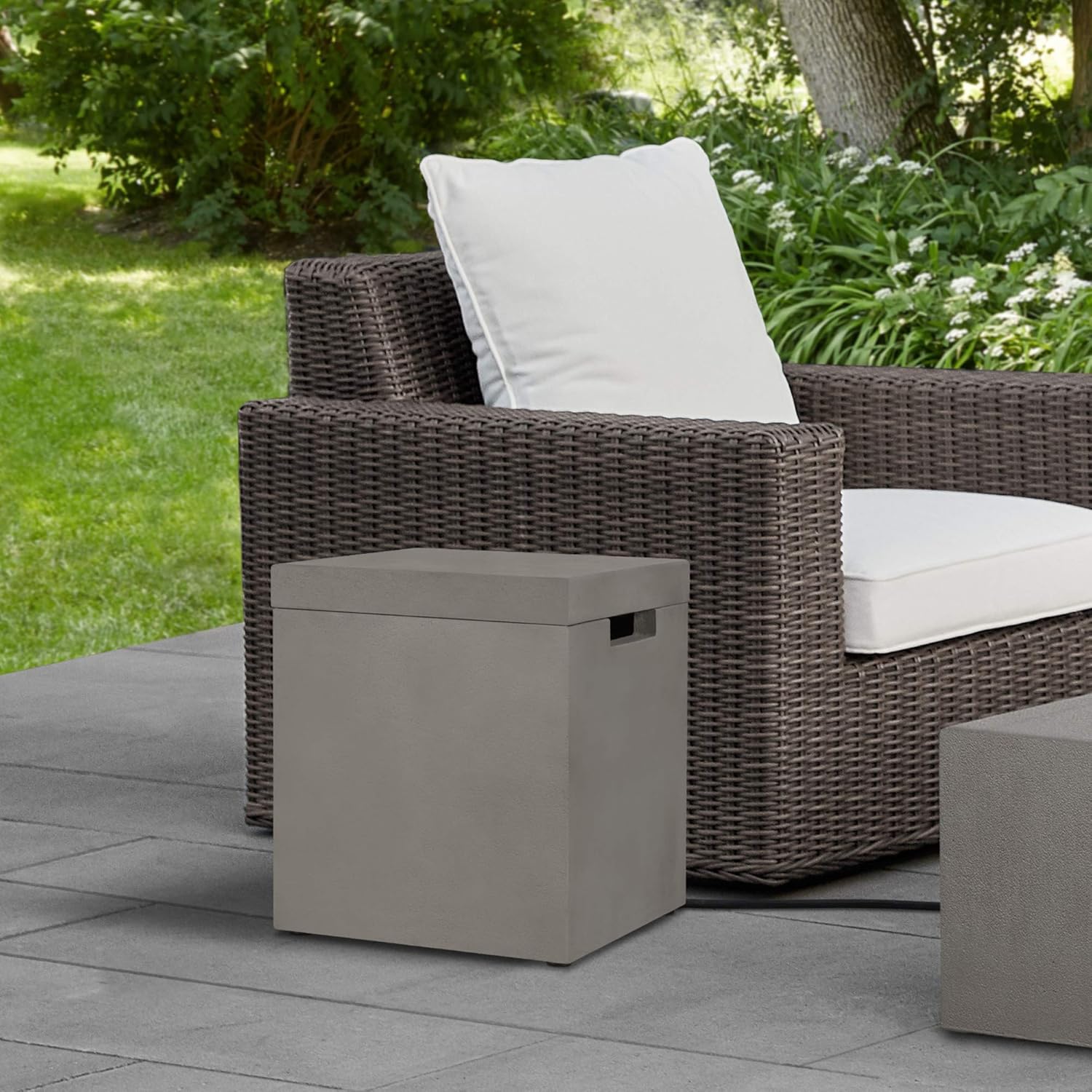 Real Flame 135 Tamarack Propane Tank Cover for Real Flame Fire Pits by Jensen Co. - Flint