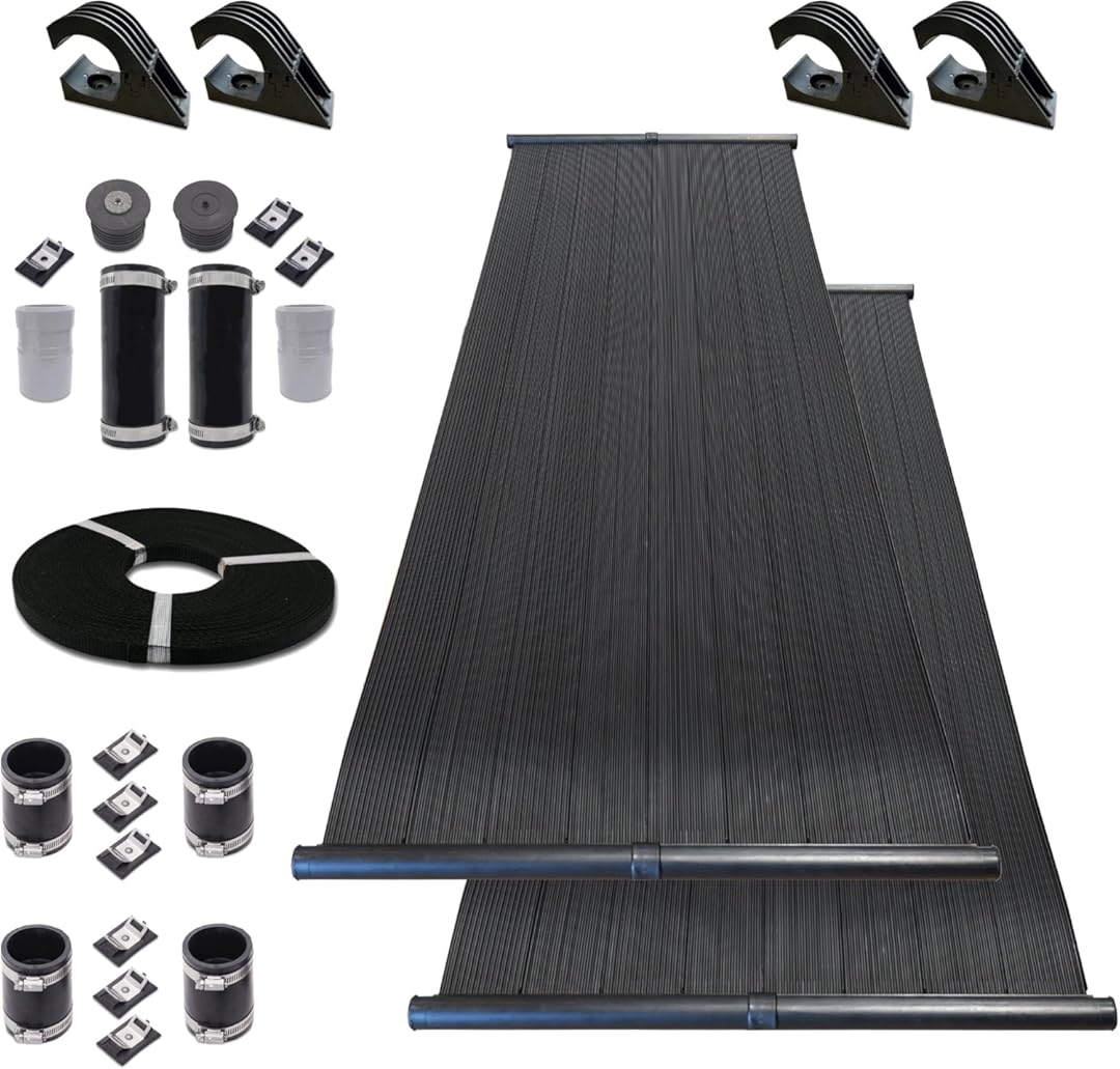 Highest Performing Design - DIY Solar Pool Heater Kit - 15-20 Year Life Expectancy (2-4x10 / 1.5