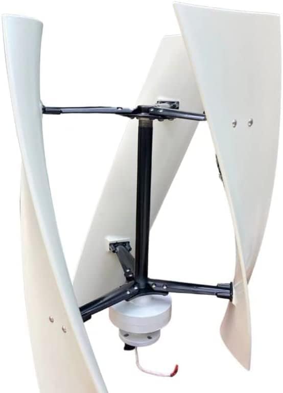 LiuSj JUnSt 10000W No Noise Vertical Axis Wind Turbine Generator, Magnetic Levitation Wind Turbine with MPPT Controller for Green Windmill(White)