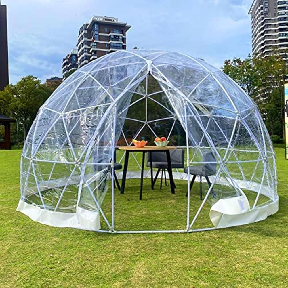 Clear Bubble Dome Tent, Bubble Tent Pop up Gazebo, 3-6 Person Greenhouse Dome Garden Patio Canopy Shelter, Large Oversized Instant Greenhouse Pip for Event Party