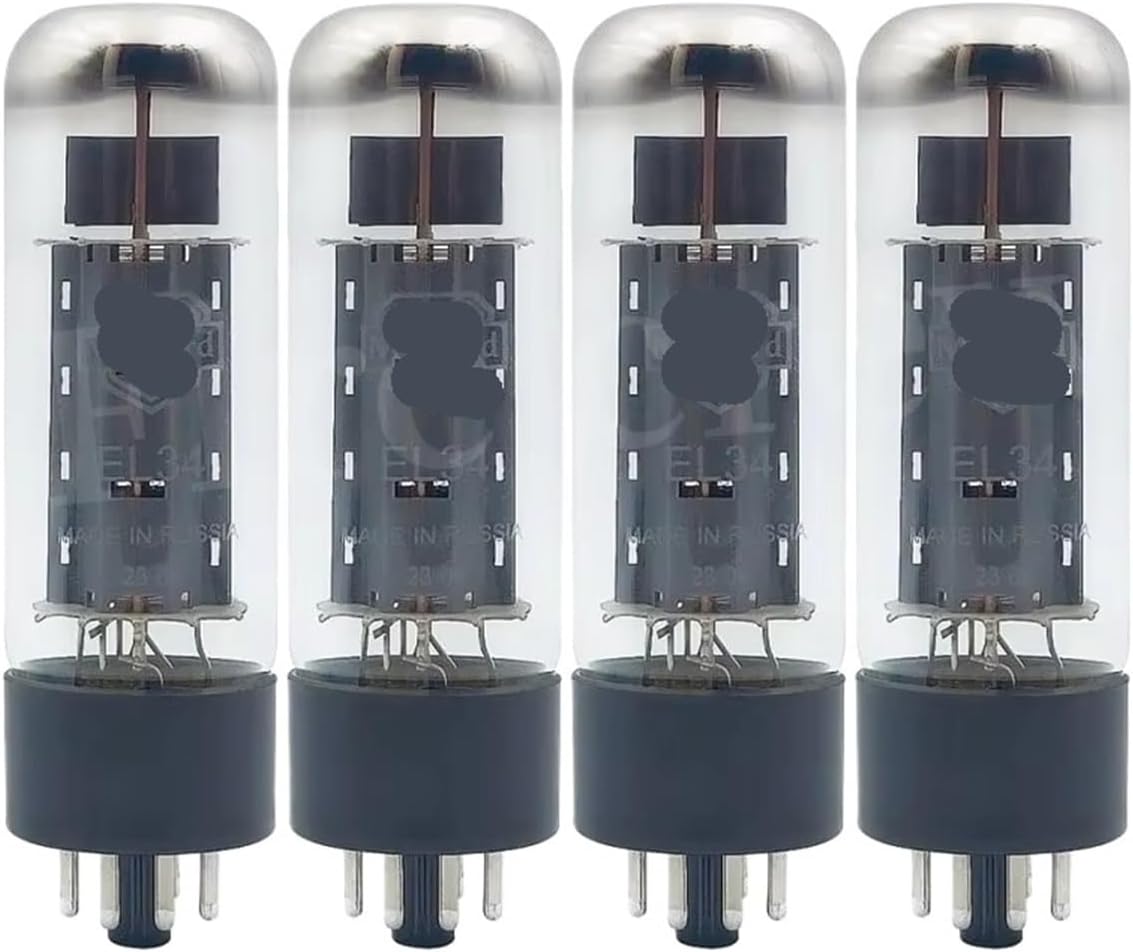 EL34 Tube Upgrade 5881 EL34C EL34B 6P3P 6CA7 KT66 6V6 KT77 6L6 HiFi Audio Tube Amplifier Matching(4pcs Matched)