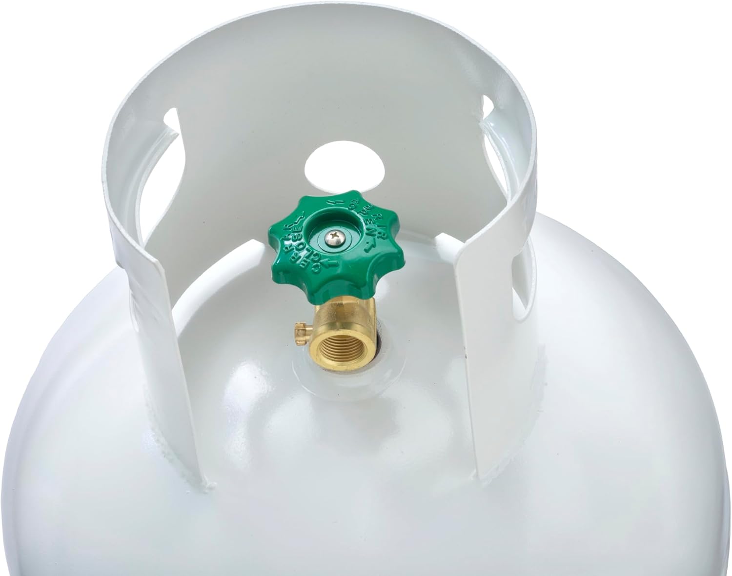 Flame King 100LB (23 Gal) Steel Propane Tank Cylinder with POL Valve and Collar, Great for Mixed Heating Systems, Home fireplaces, Dryers and Grills