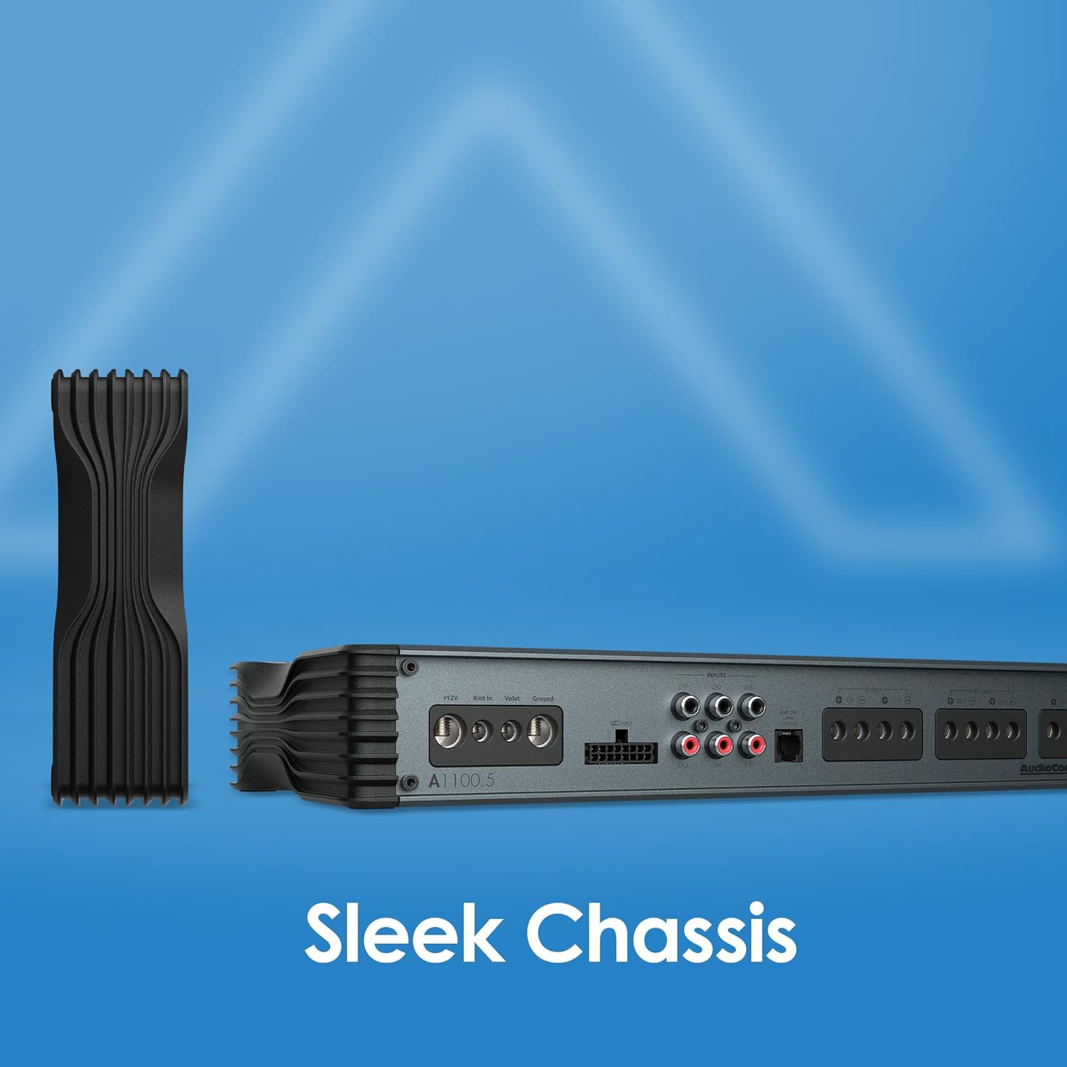 AudioControl A1100.5 Altitude 1100 Watt RMS 5-Channel Car Audio Amplifier, Class D, Valet Mode, ParaBASS, High/Low Level Inputs, Crossover, Subsonic Filter, EV Compliant