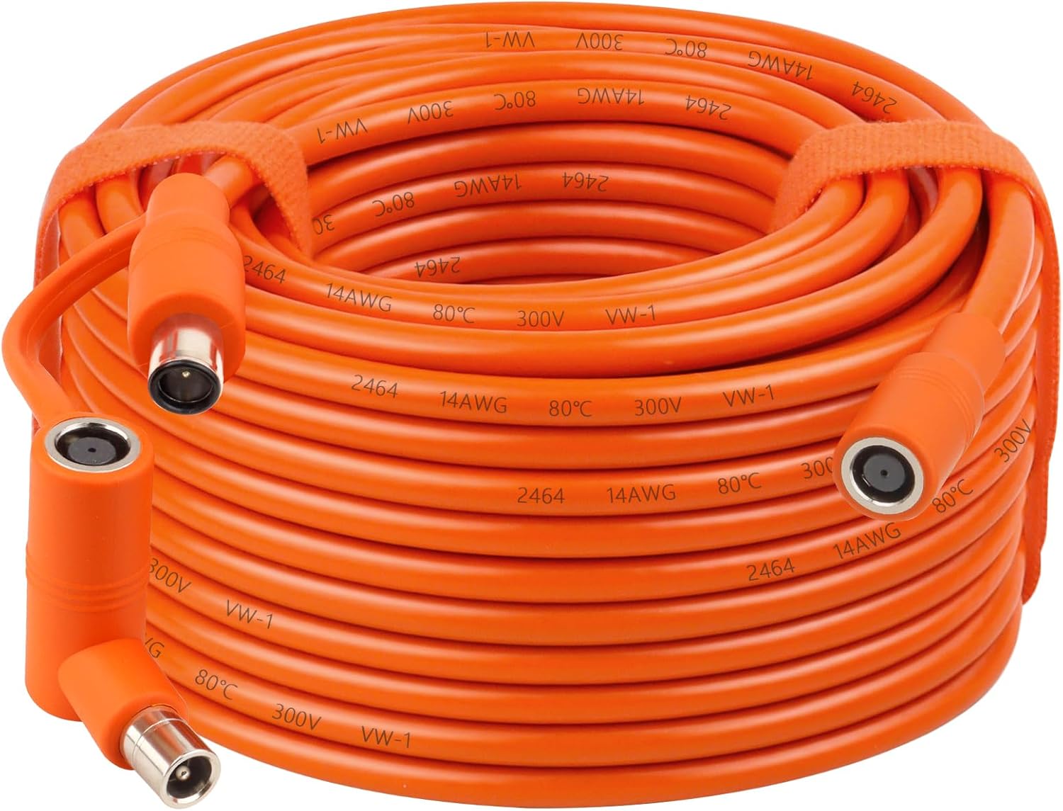 14AWG DC 8mm Extension Cable for Solar Panel 75FT,DC7909 Solar Panel Cable Female to Male with DC8020 Male Adapter Compatible with Aker,GZ Yeti,BLUETT,Jackery Portable Power Station - 75 Foot