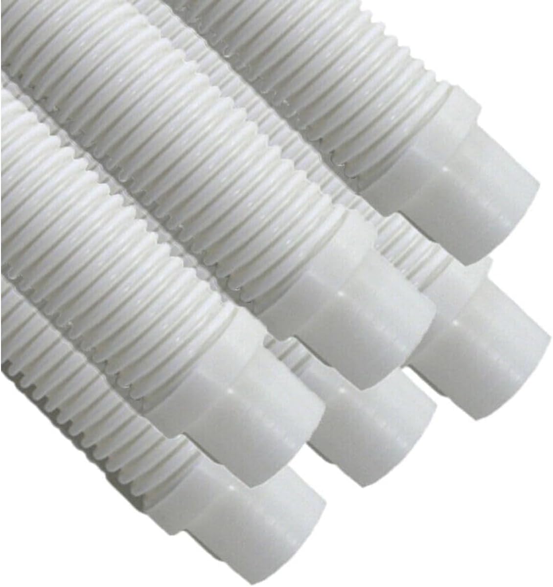 Replacement for Puri Tech Pool Cleaner Vac Hose Kreepy Krauly Barracuda 1.5in x 4ft White 6 pk