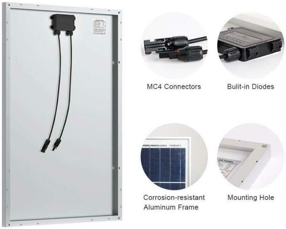 800 Watts 24V Wind-Solar Generator Kit: 400W Wind Turbine(6 Blades) & 4PCS 100W Poly Solar Panels & 30A Solar Charge Controller &Wind Controller (for 24V System Array)