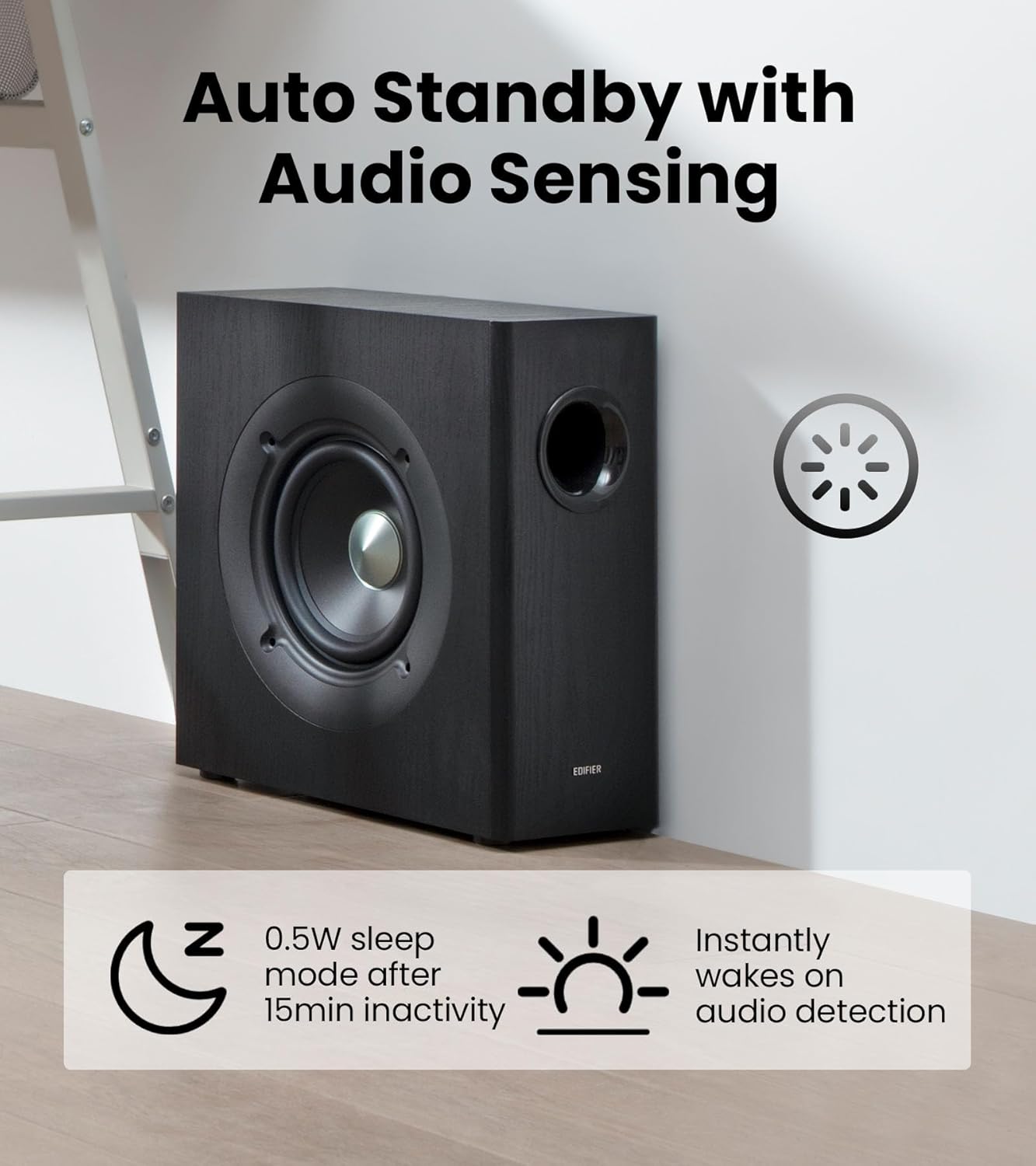 Edifier T5s Powered Active Subwoofer with 70W RMS, 8