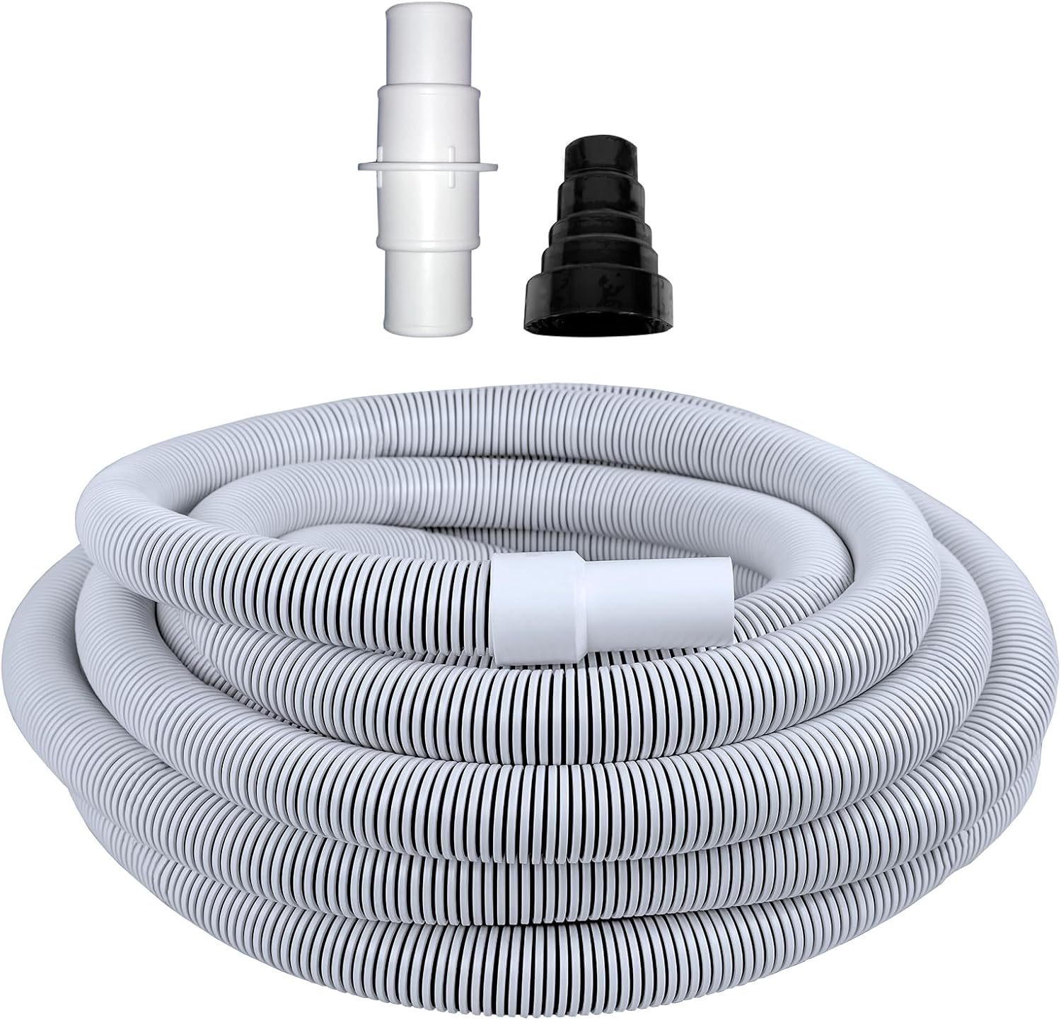 Poolmaster In-Ground and Above-Ground Swimming Pool Vacuum Hose With Pool Hose Conversion Adapter Set, 1-1/2-Inch by 35-Feet