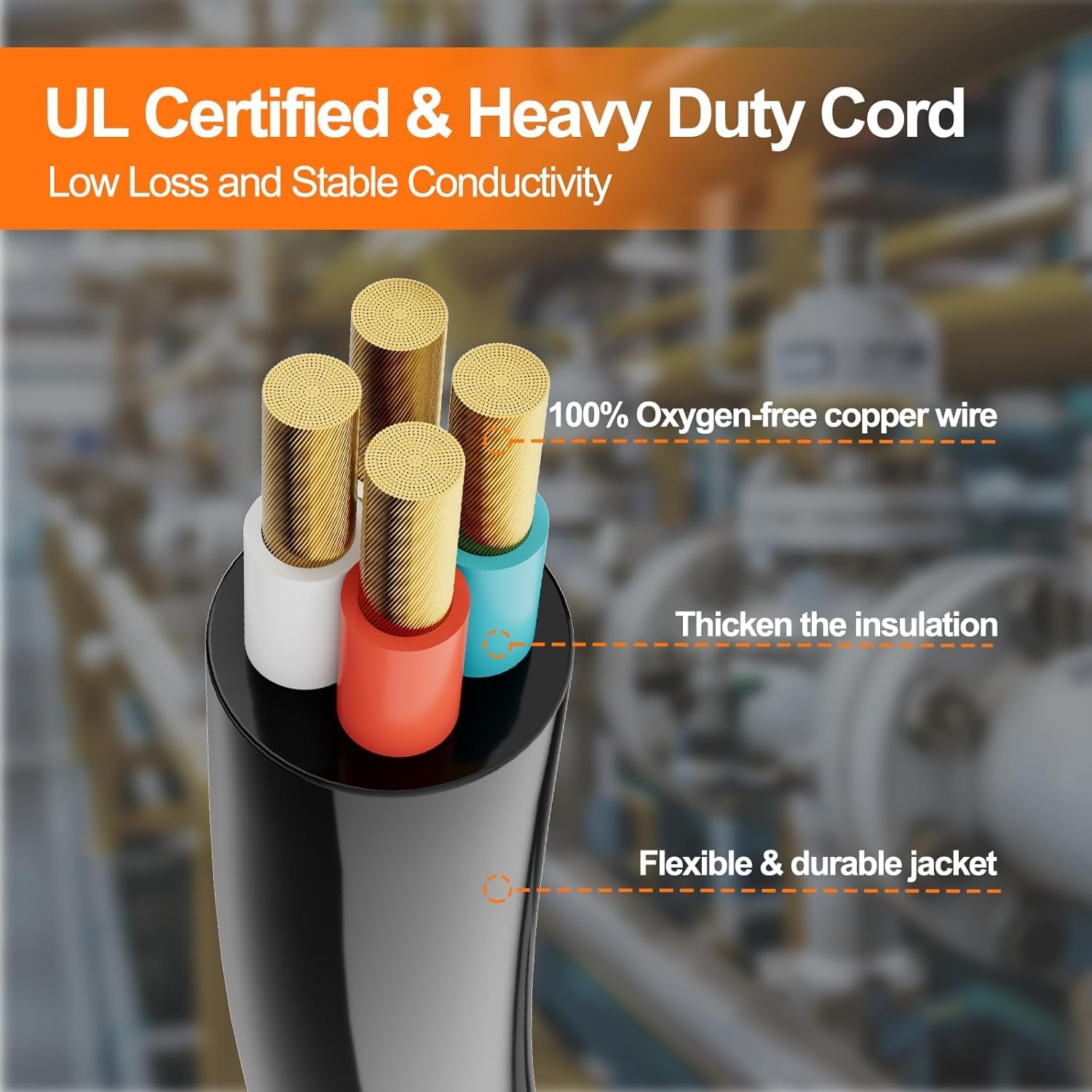 50 Amp Generator Cord and Pre-Drilled Inlet Box Kit, 25ft Generator Cable Extension 50A 4 Prong NEMA 14-50P to SS2-50R with Twist Lock, Heavy Duty STW Wire for RV Camper & House, ETL Listed