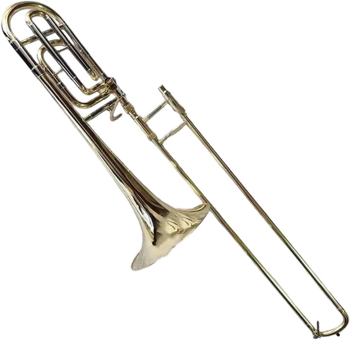 Adult Trombone Instrument Tenor Bb/F Trombone Brass Plated Professional Performance Instrument With Mouthpiece