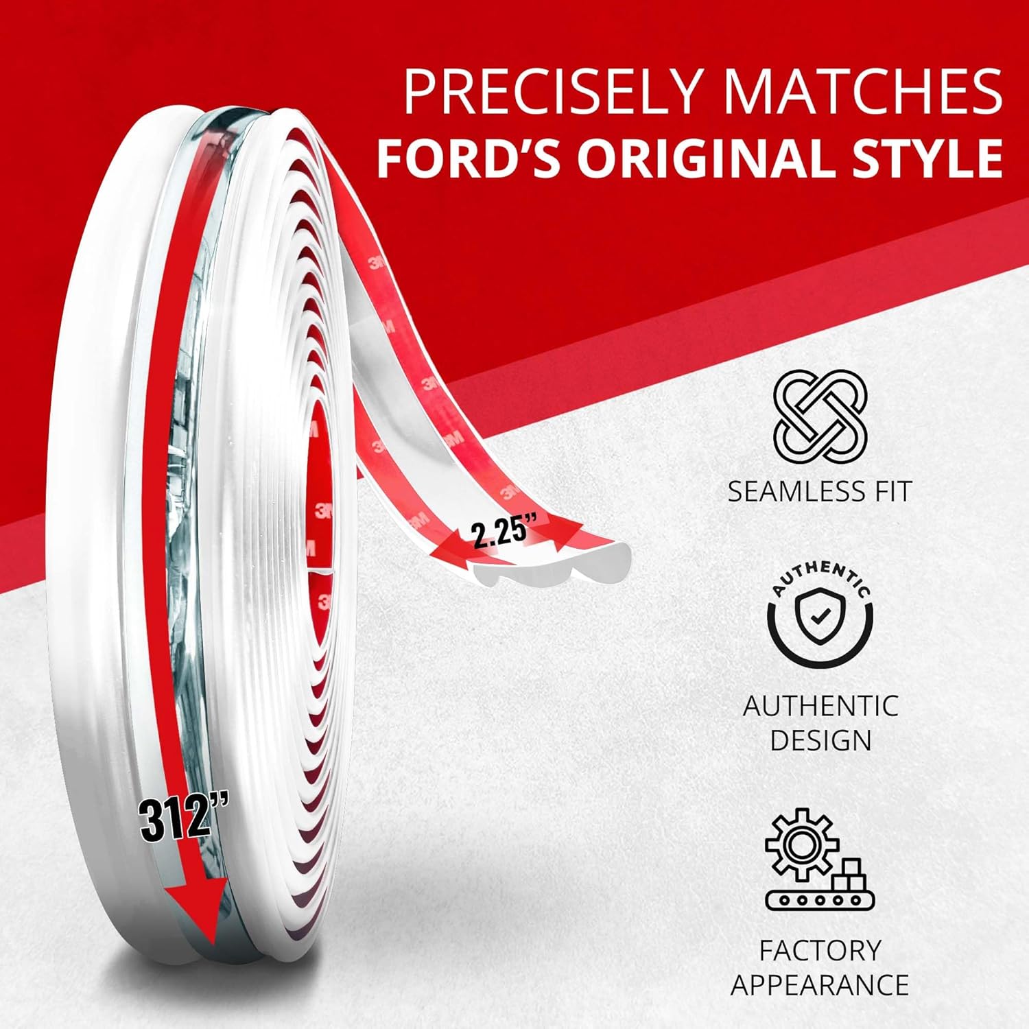 All-Fit Automotive Replacement Old Style Body Side Molding (2